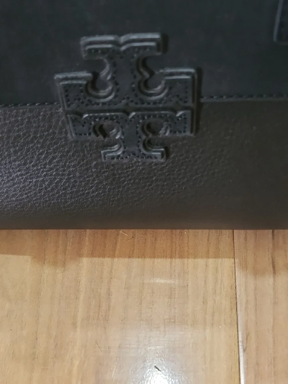 Tory Burch Black Leather Top-Handle Satchel with Gold Hardware